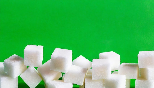 SUGAR CUBES isolated on Chroma key