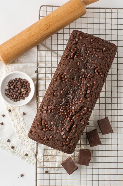 sugar free healthy chocolate and carrot cake in different angles