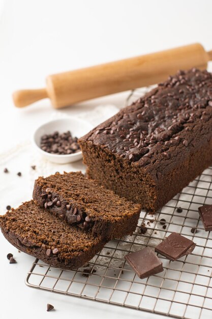 sugar free healthy chocolate and carrot cake in different angles