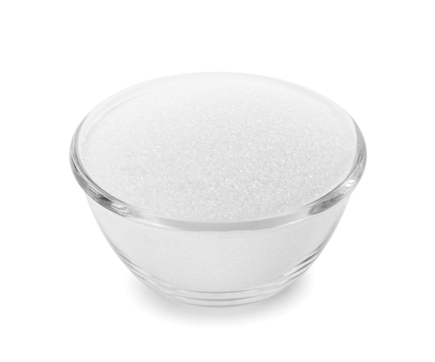 Sugar isolated on white.