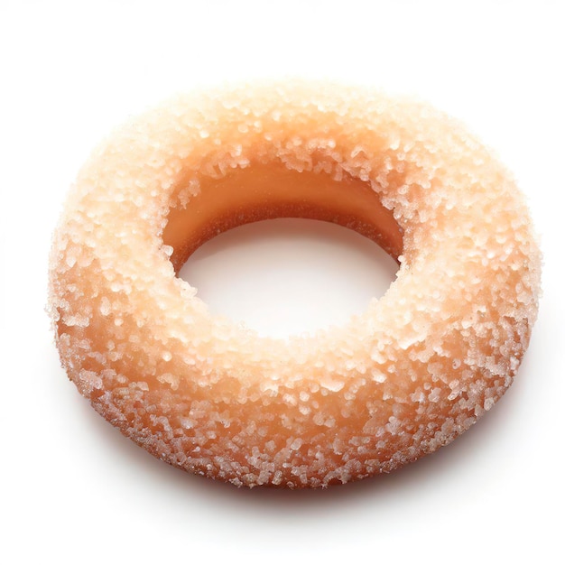 sugar ring donut isolated on white background