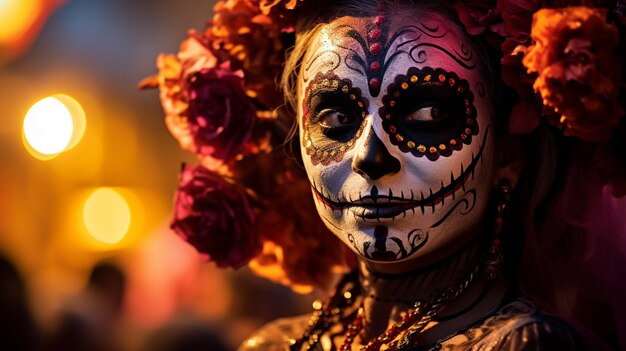 Sugar skulls and of renders the rich traditions of day of the dead