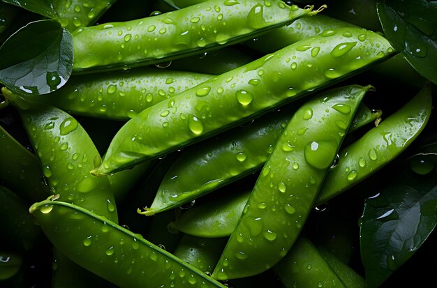 sugar snap peas background