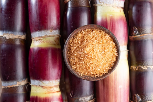 Sugarcane and derivatives of brown sugar and panela from Colombia