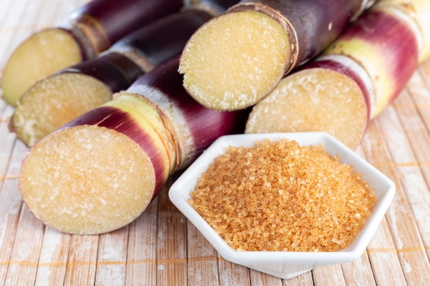 Sugarcane and derivatives of brown sugar and panela from Colombia