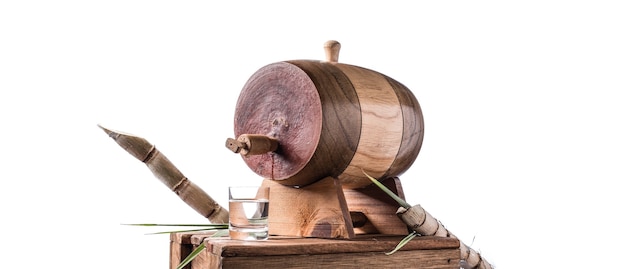 Sugarcane liquor (Traditional Brazilian cachaÃÂÃÂ§a). Alcoholic beverage made from sugar cane