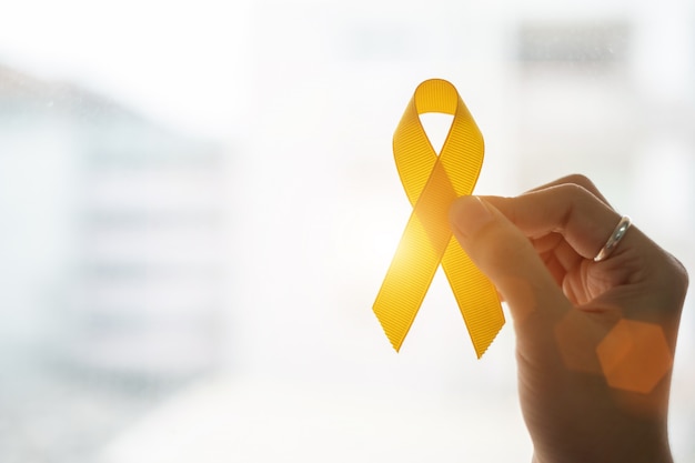 Photo suicide prevention and childhood cancer awareness