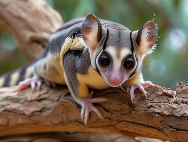 Suikerglider Petaurus breviceps ook bekend als de suikerglider