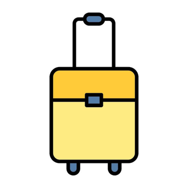 Suitcase Flat Illustration