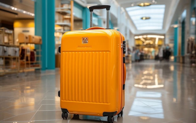 A suitcase is sitting on the floor Generative AI