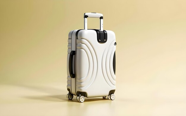 Photo suitcase on isolated background ai generated