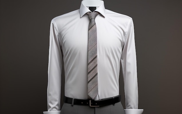 Suited and Styled Full Shirt Blurring the Lines isolated on a transparent background