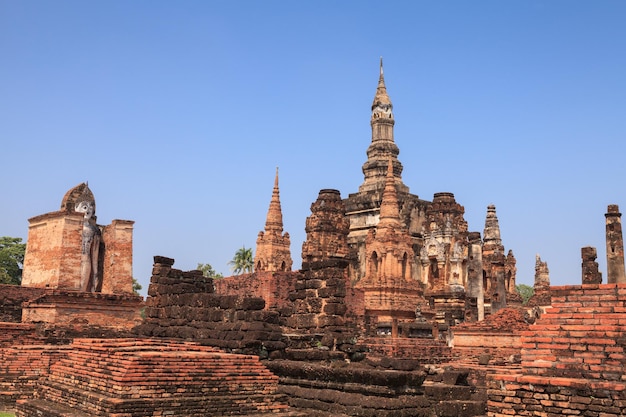 Sukhothai historisch park Boeddhistische tempelruïnes in Sukhothai historisch parkThailand