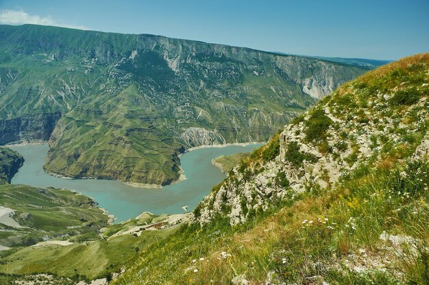 Sulak Canyon Natuurlijk oriëntatiepunt