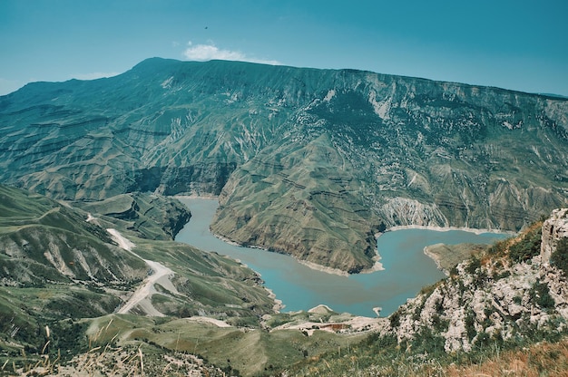 Sulak Canyon Natuurlijk oriëntatiepunt