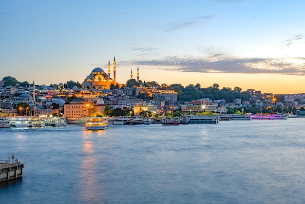 suleymaniye mosque fatih in istanbul captured from the sea