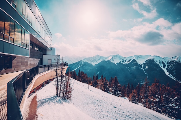 Sulphur mountain peak station at Banff