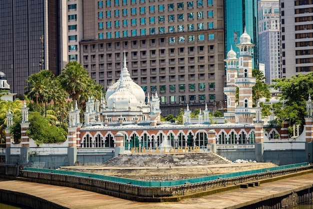 Sultan Abdul Samad building and stairs to Masjid Jamek Mosque