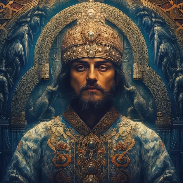 Sultan portrait Generative AI