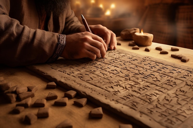 Sumerian Scribe Dawn of Cuneiform Writing