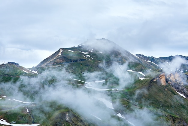 사진 여름 알프스 산, grossglockner high alpine road에서 edelweisspitze까지의 전망