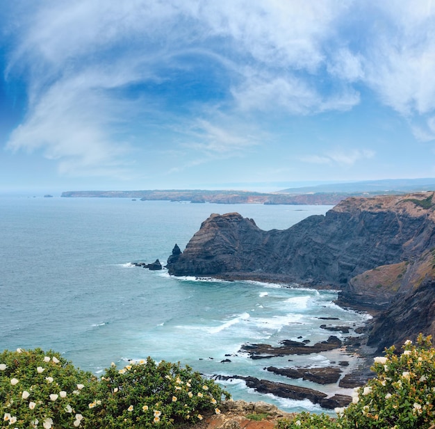 여름 대서양 연안 Algarve Portugal