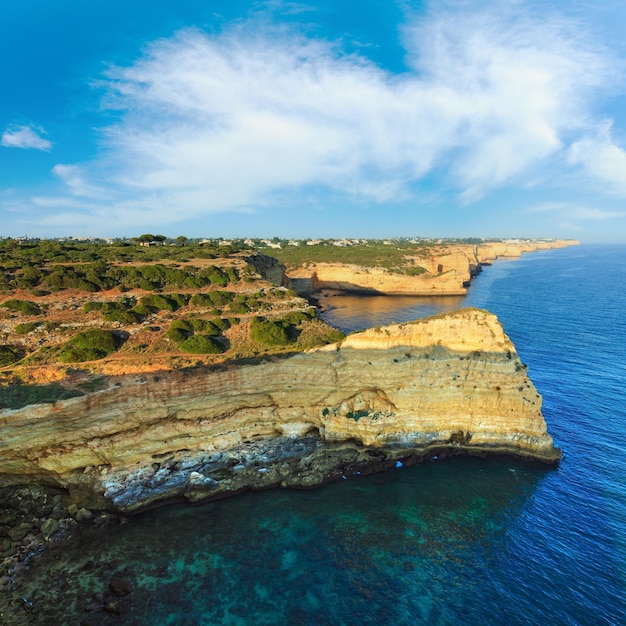 Summer Atlantic rocky coastline Portugal