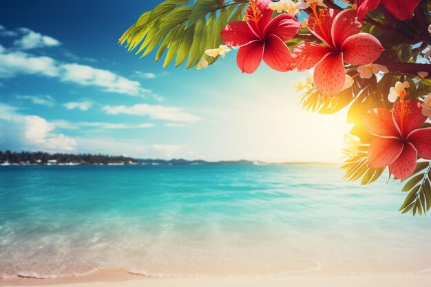 Summer background colorful