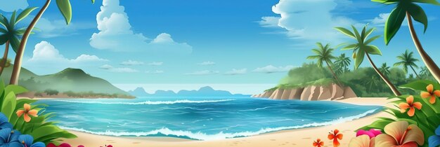 summer background illustration