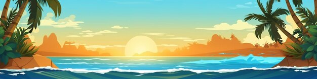 Summer background illustration