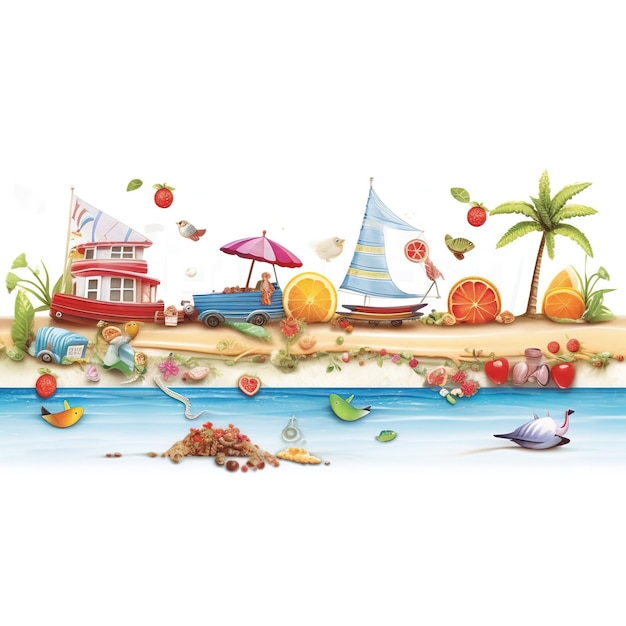 summer background illustration