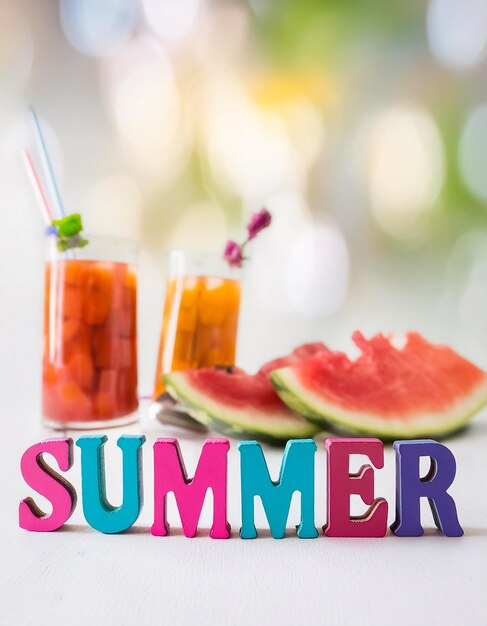 사진 여름 배경 포스터 템플릿