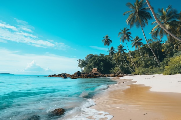 Summer beach landscape