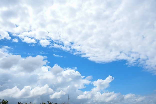 Summer blue sky cloud gradient light white background. Beauty clear cloudy in sunshine