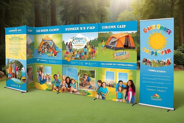 Photo summer camp fair booth display