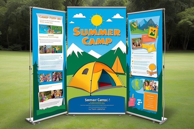 Photo summer camp fair booth display