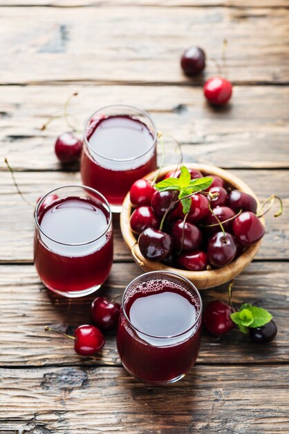 Summer cherry juice