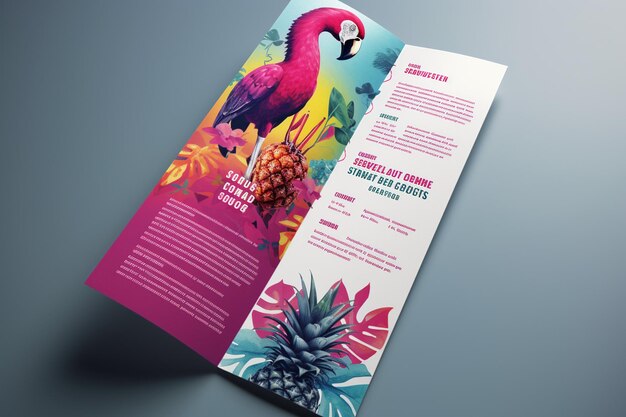 Photo summer cocktail party brochure