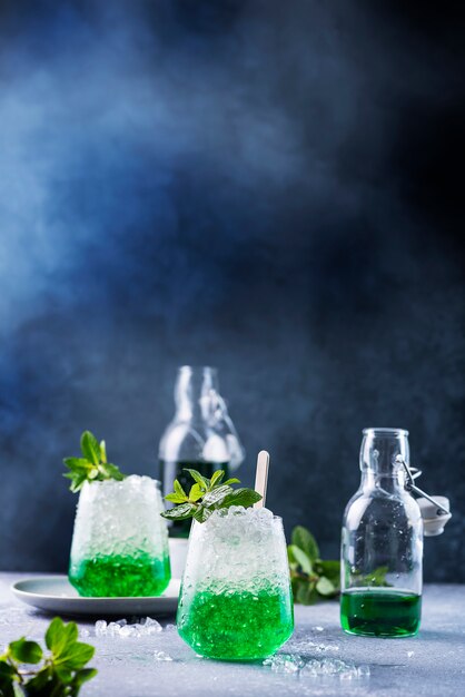 Summer cocktail with mint