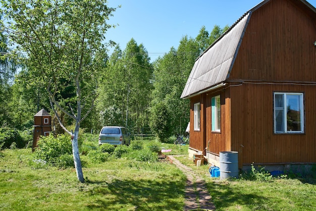 Summer cottage garden