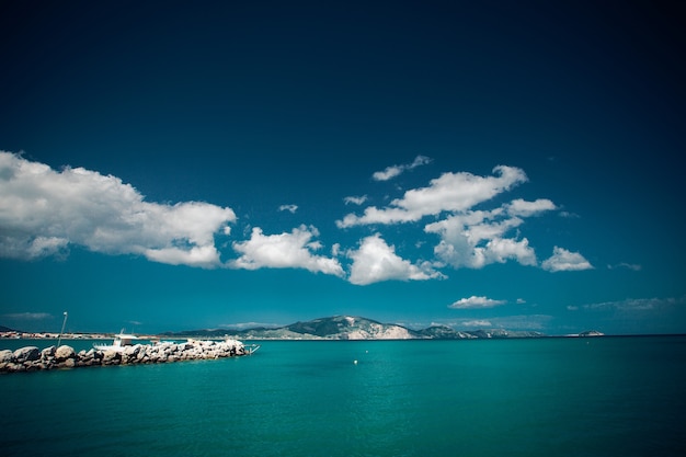 Summer day, Greece, Zakynthos island - sea, sky, vacation.