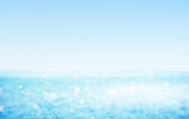 Summer defocused sky and sea background