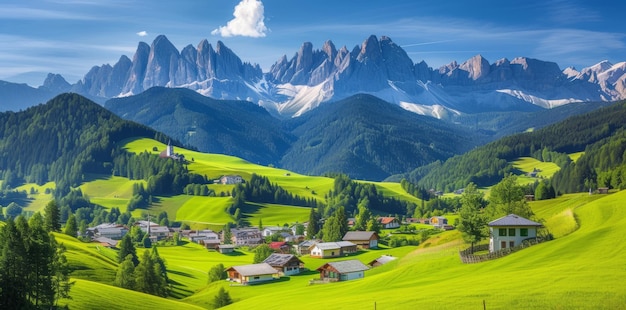 Summer in the famous Lauterbrunnen valley Berner Oberland Switzerland Europe