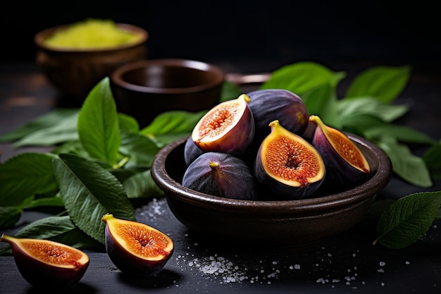 Summer fruits fig peaches