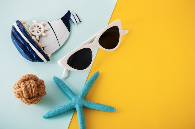 Summer holiday travel concept background