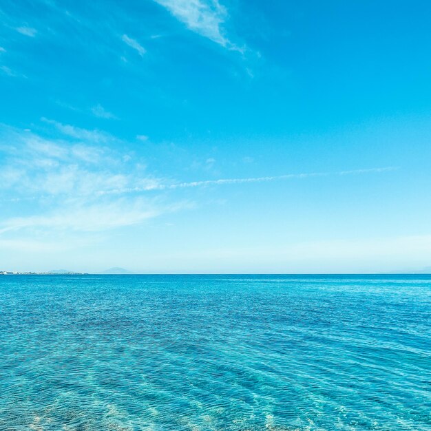 Summer holiday yacht cruise and mediterranean nature concept - beautiful view of a sea coast travel background south