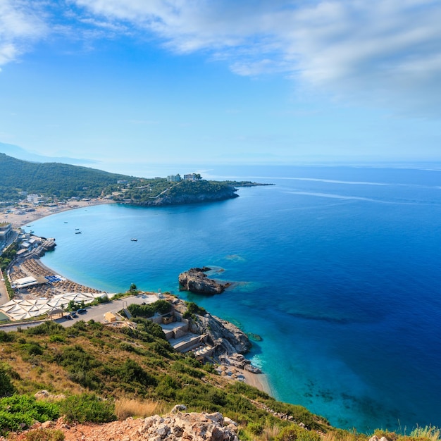 Summer Ionian sea coast Albania