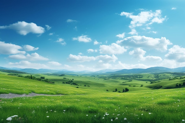 Summer landscape background for zoom