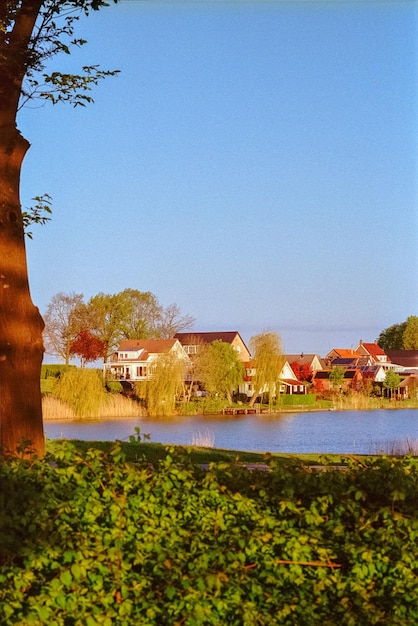 夏の風景、緑の山々