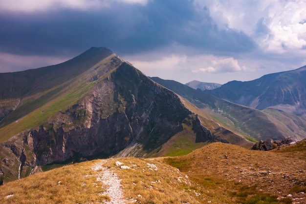 夏の山の風景イタリアの美しい自然